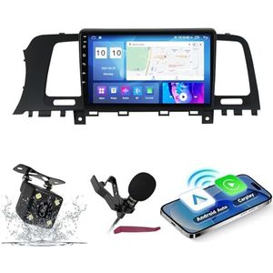 Android 14 Autoradio Navi voor N-issan Murano Z51 (2008-2014) 9 ""Schermradio met draadloze carplay Android Auto GPS Navigatieondersteuning Bluetooth 5.0 HIFI FM 5G-WiFi SWC MIC,M400s