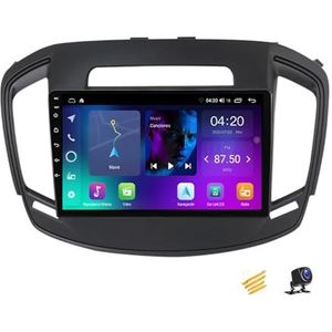 ZARAPLUS Android 14 2 DIN Bluetooth autoradio Touchscreen 9 inch voor Opel Insignia 2013~2017 met achteruitrijcamera / GPS-navigatie / BT / stuurwiel afstandsbediening / multimediaspeler, NF1