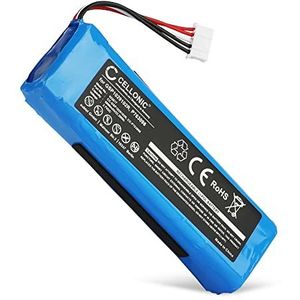 CELLONIC® Batterij compatibel met JBL Charge 2, Charge 2 Plus/Charge 2+, Charge 3 (2015), P763098,GSP1029102R 6000mAh Vervangende Accu Battery
