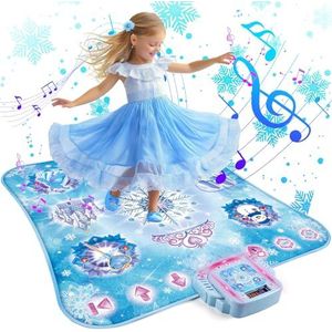 Apritsce Dansmat voor kinderen, dansmat voor meisjes en jongens vanaf 3 tot 12 jaar, met bluetooth en led-display, muziekmat, cadeau, Kerstmis, spel, speelgoed