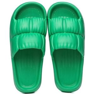 BDWMZKX Slippers Shit-stepping Slippers For Men's Summer Home Bathroom Bath Non-slip Couple's Home Slippers-bv Green-shoe Code 36-37 Suggestion 35-36 Pin