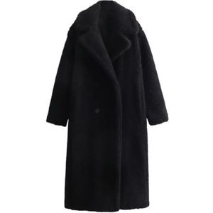 Vrouwen Klassieke Lange Trench Coat Vrouwen Winter Elegante Coat Vrouwen Winter Vest Vrouwen Casual Lange Trench Winddichte Coat Lange Jas Voor Vrouwen Klassieke Windbreaker Lange Trench Coats(Black_L