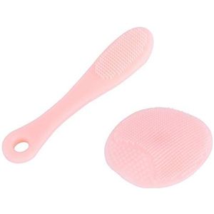 Siliconen gezichtsscrubber, handmatige gezichtsreinigingsborstels, gezichtsmassager en exfoliator, handmat voor gevoelige, delicate en droge huid (set van 2 stuks)