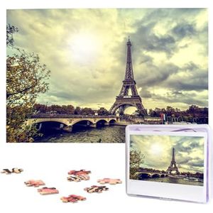 Eiffeltoren Parijs puzzels gepersonaliseerde puzzel 1000 stukjes legpuzzels van foto's foto puzzel voor volwassenen familie