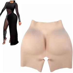 FSYH Siliconen Billift-slipje – Realistische Heupverhullende Push-up Slip met Open Kruis, Shapewear voor Cosplay en Drag Queen,Bruin,one size