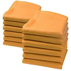 merrysquare - Kleine Zakdoeken - Maat 23cm vierkant - 100% Katoen - LILLIPUT Model, Oker