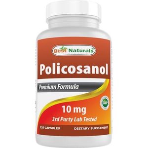 Best Naturals Policosanol 10 mg 120 Capsules (120 Count (Pack van 1))