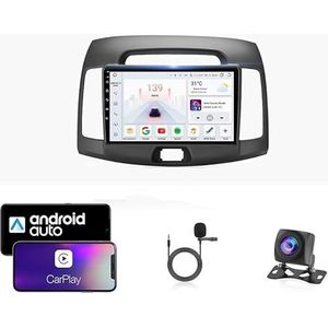 Android 13 Dubbel Din Auto Stereo Touchscreen Auto Stereo Voor Hyundai Elantra 2006-2011 Met Bluetooth GPS Navigatie WiFi FM Radio USB/SWC/Plug en Play Ondersteuning Carplay&Android Auto(4 Core Wifi 2