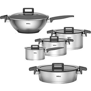 Pannenset 5-dlg., 4x potten + 1x wok inclusief deksel Concept - Woll