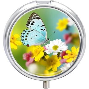 Draagbare Pillendoos Pil Case Lente Vlinder Reizen Pillendoos Kleine Pil Case Dagelijkse Pil Container Pil Organizer Pocket Geneeskunde Doos Leuke Pil Case