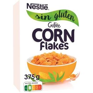 Nestlé Go Free Cornflakes, glutenvrije maïsflekes, ontbijtgranen met melk & yoghurt genieten, 1 pak (375 g)