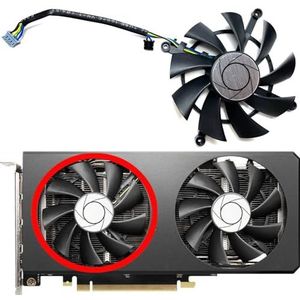 Voor MSI voor GeForce RTX3060ti 3070 LHR 8GB Twin Fan OC mechanische grafische kaart vervangende ventilator HA9015H12SC-Z(Left fan)