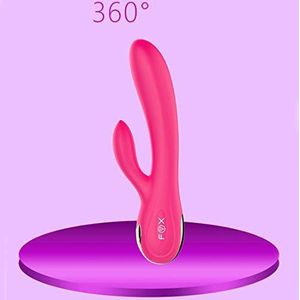YABAISHI Warming Vibrator Vrouw massage stick waterdicht Massage Borsten Ears Vulva Stimuleer G-spot Anaal Soft Double Head Adult Sex Toys