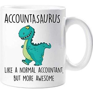 60 Second Makeover Limited Accountasaurus mok boekhouder dinosaurus vaderdag grappige mok cadeau verjaardag Kerstmis