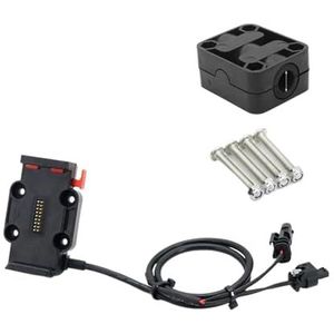 Telefoonhouder Motorfiets Voor BMW Voor R1200RT Voor R1250RT Adventure Motorfiets Navigatie Beugel USB Mobiele Telefoon GPS Draadloos Opladen Ondersteuning Navigatie Plaatbeugel (Color : -Red- 12mm)
