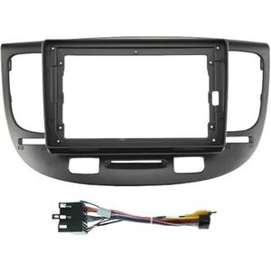 9 Inch Autoframe-adapter Radio-audio Dashboardpaneel Fascia's Voor Kia Voor Rio 3 Voor Morning 2005 2006 2007 Auto Fascia Radio Paneel(Black frame cable)