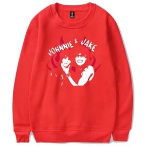 IZGVLELIHN Jake Webber Trainingspak Mannen Dames Mode Sweatshirts Jongens Meisjes Trend Herfst Lente Truien XXS-4XL, Rood, 4XL