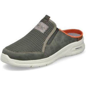 Rieker - Instapschoen - Kaki - Stretchinzet - Sleehak