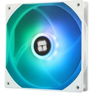 Thermalright TL-C14CW-S 14CM stille ventilator, witte compurterventilator, CPU-koeler met 1500 omw/min hoge snelheid, 4-polige PWM-aansluiting