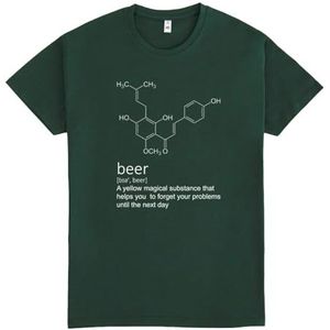 Pampling T-shirt met Korte Mouwen, 100% Katoen, Unisex Kleding voor Mannen en Vrouwen, Gezeefdrukt met Ronde Hals en Rechte Snit, Kleur Blauw (Beer Definition, XL)