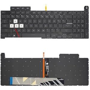 Voor ASUS voor TUF voor Gaming A15 F15 FA507 FA507RC FA507RE FX507 FX517 A17 FA707 F17 FX707 FX707ZC Laptoptoetsenbord US/RU/SP met RGB(US Black RGB Light)