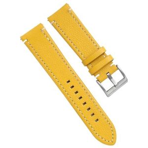 Horlogeband Schakelaar Oor Lederen Band Dubbelzijdig Top Layer Koeienhuid Horloge Accessoires, 22 mm, Leer