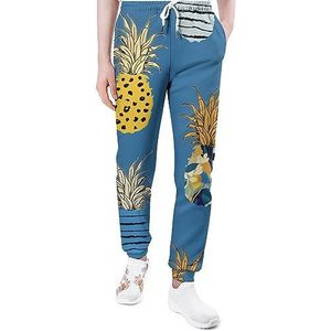 Hawaii Ananas Joggingbroek voor Mannen Yoga Atletische Jogger Joggingbroek Trendy Lounge Jersey Broek XL