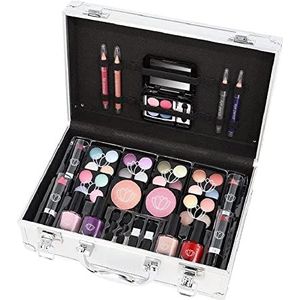 Briconti - Cosmetische Make-up Set - Zilver - Vegan Cosmetics - 43 Stuks