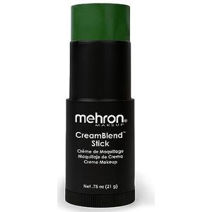 Mehron Make-up CreamBlend Stick | Gezichtsbeschildering, lichaamsbeschildering en foundation make-up | Lichaamsverf stift (groen)