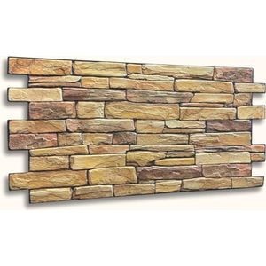 ca. 7 m²/15 stuks 3D PVC TEGELS wandpanelen wandbekleding muur panele 3D wall panels PVC bekleding hout of steen imitatie 1 mm dik!