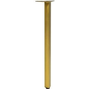 MIKFOL Badkamer kast steun benen roestvrij staal geborsteld goud dressoir benen tv-kast bank poten vierkante hardware poten salontafel poten (kleur: geborsteld goud hoogte 42 cm)