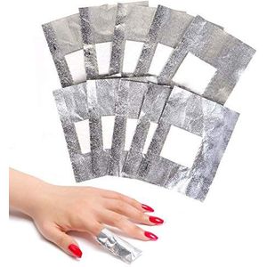 100 stks Nagellak Remover Wrap Folies Nail Gel Remover Soak Off Folies met Katoen Pads Beste voor Nagellak Verwijderen Thuis of Salon Nail Beauty Accessoires