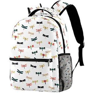 Rugzak Lichtgewicht Daypack Rugzak voor Shool Libellen Patroon