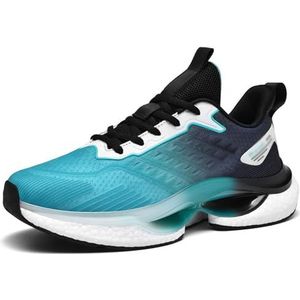 Loopschoenen for heren, ademende trainingssneakers van mesh, mode sportjoggingschoenen, lichtgewicht wandelschoenen met demping (Color : Blue, Size : 41 EU)