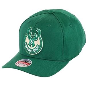 Mitchell & Ness Milwaukee Bucks Green NBA Team Ground Stretch Snapback Cap - One-Size