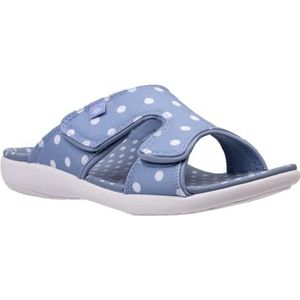 Spenco Dames Kholo Dot Slide Sandaal, Blauwe mist, 9 UK Wide
