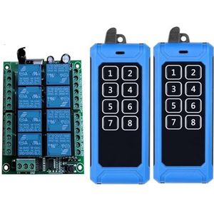 Kraanbeheerder - 433 DC12/24 - Draadloze Afstandsbediening - 8CH Schakelaar Systeem