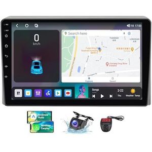 Android 13 9 Inch 2 Din QLED Autoradio Voor Toyota Hiace 2013-2018 - Camera DVR - Steun Carplay Android Auto DSP Stuurwiel FM RDS DAB WIFI 4G Bluetooth 5.0 Split-Screen(NF-3)
