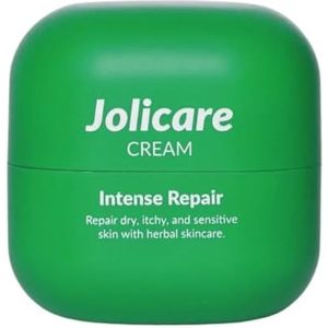 Natuurlijke reparatiecrème, 15 g, munt, gotu kola, kamille, gevoelige huid, jeuk, droge plekken, parfumvrij, veganistisch