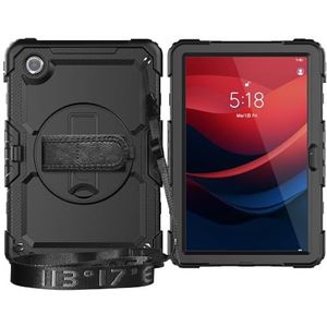 Tablet PC-hoes Compatibel met Lenovo Tab M11 TB-330FU/Lenovo Xiaoxin Pad 2024 TB-331FC Heavy Duty schokbestendige TPU-hoes, beschermhoes W schermbeschermer 380 draaibare standaard + handriem + schoude