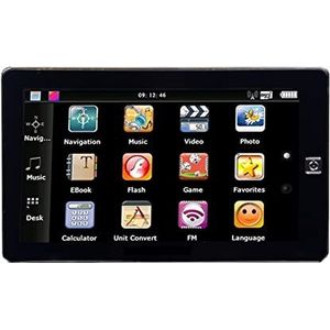 GPS-autonavigatiesysteem, 7 inch capacitieve scherm 80 0 MHz Autotruck GPS-navigatie DDR3 256M 8 GB FM Zender CE 6.0 800 * 480 GPS Navigator Voor auto, vrachtwagen, camper(With rear camera)