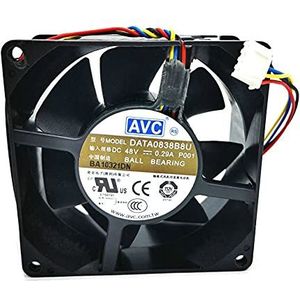 Original DATA0838B8U 8038 8CM 48V 0.29A 4-wire PWM temperature control server fan