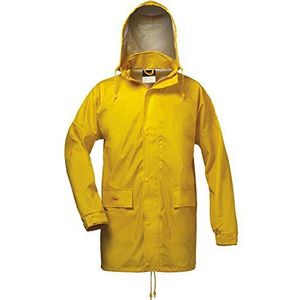 NORWAY PU regenjas met capuchon - geel - Maat: 3XL