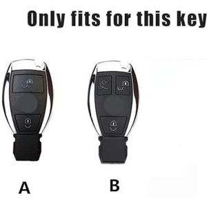Autosleutel beschermhoes Voor A B C S Klasse Voor GLA CLA GLC Leer Zinklegering Auto Afstandsbediening Sleutel Case Styling Accessoires W176 W221 W204 W205 Sleutel Shell(4)