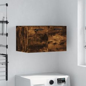 DIGBYS Wandkast Gerookt Eiken 60x36,5x35 cm Engineered Wood