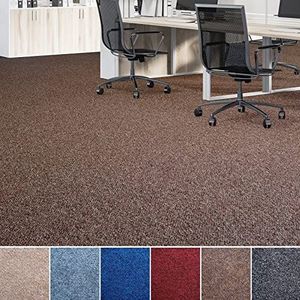 Floordirekt Malta Naaldvilt tapijt, vloerbedekking van naaldvlies voor woonkamer en kantoor, koude-isolerend en geluiddempend, vele kleuren en maten (200 x 700 cm, donkerbruin)