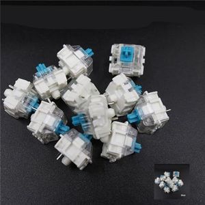 100 stks Mechanisch Toetsenbord Zwart Blauw Bruin Rood Sleutel Schakelaar voor CIY Sockets SMD 3pin Dunne Pins Compatibel met MX Switch (blauw)