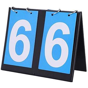 SolUptanisu Tafeltop draagbaar scorebord, 2/3/4-cijferige sport score flipper wedstrijdborden voor tafeltennis, voetbal, volleybal, basketbal (2 cijfers)