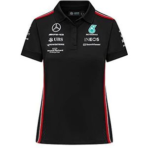 Mercedes AMG Petronas Formule 1 Team - Dames 2023 Team Polo, Zwart, M