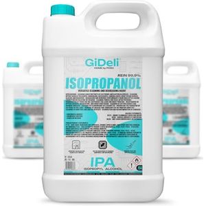GiDeli Isopropanol 99,9%, 15 liter isopropylalcohol met hoog alcoholgehalte, voor het reinigen van elektronische componenten, lenzen en schermen, harsreiniging met 3D-print